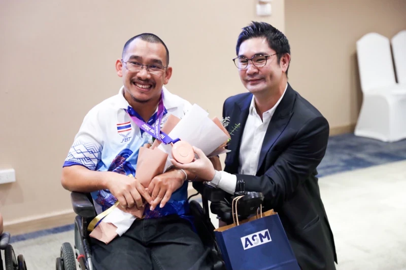 "ล็อกซเล่ย์ - เอเอสเอ็ม สปอร์ต ฮีโร่" ร่วมยินดีความสำเร็จ พนักงานนักกีฬาคนพิการคว้าเหรียญเอเชียนพาราเกมส์