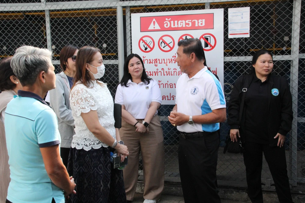 ล็อกซเล่ย์ ต้อนรับ อบต.ในคลองบางปลากด ชมนวัตกรรมแปลงขยะเศษอาหารเป็นปุ๋ย